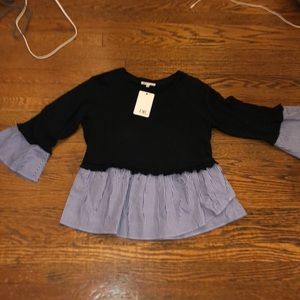 Daniel Rainn Mixed Media Top NWT!